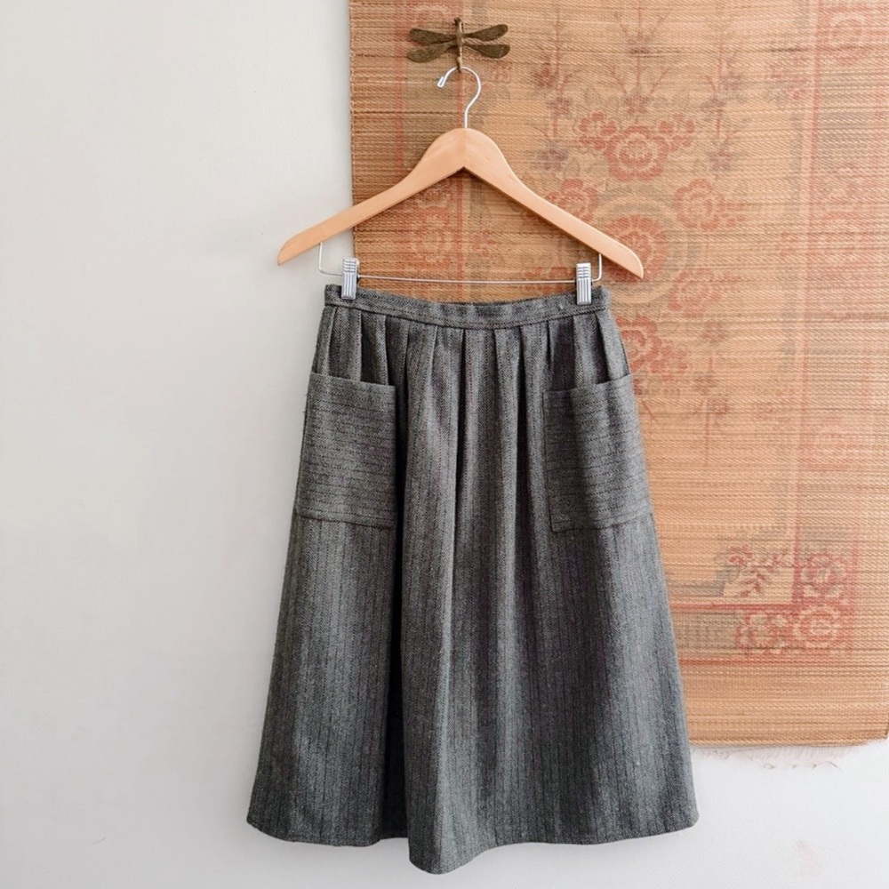 Vintage High Waisted Aline Skirt with Pocket medium